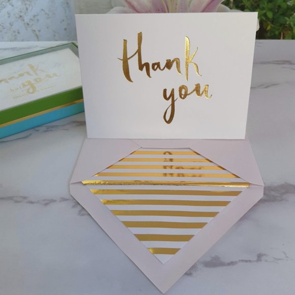 ♠️KATE SPADE Paint Brush Thank You Card Set - Picture 5 of 7